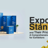 Custom-designed expo stand by Max+ showcasing products and brand presence at a trade show.